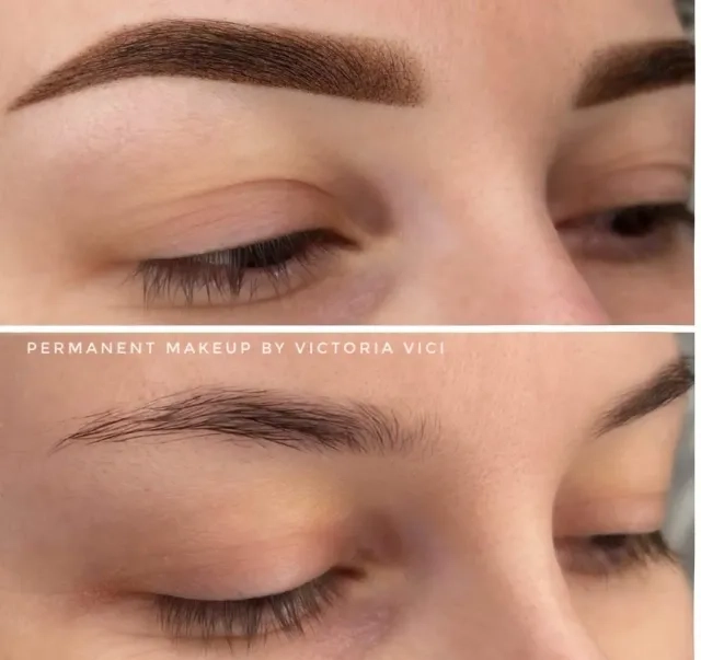 Before and After Eyebrow Microblading