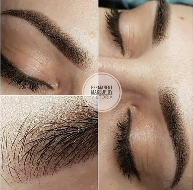 Before and After Permanent Eyebrow Makeup