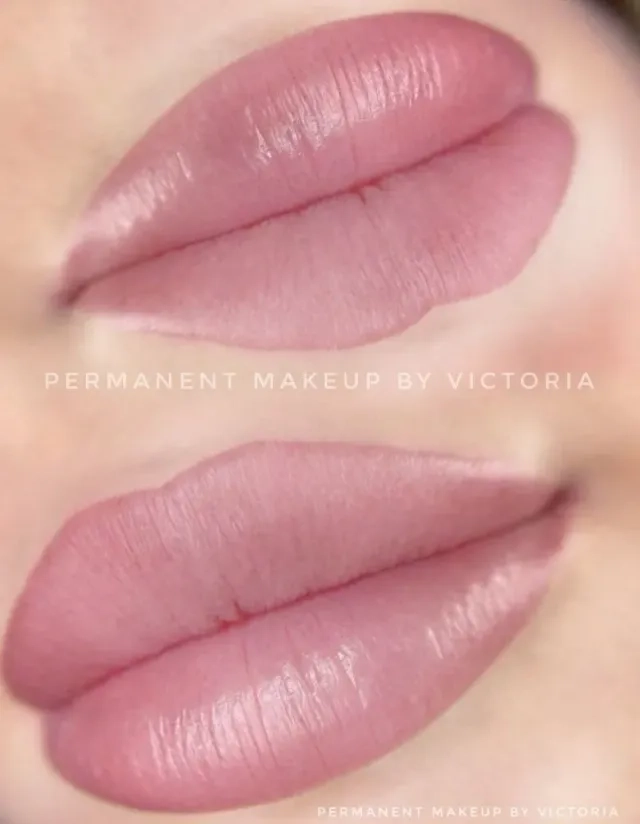 Permanent Lip Makeup Application Results